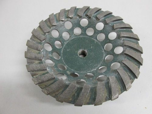 7&#034; diamond embedded grinding wheel,5/8 threaded hub,seldom used condition