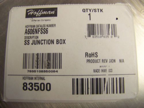 HOFFMAN A606NFSS6 JUNCTION BOX