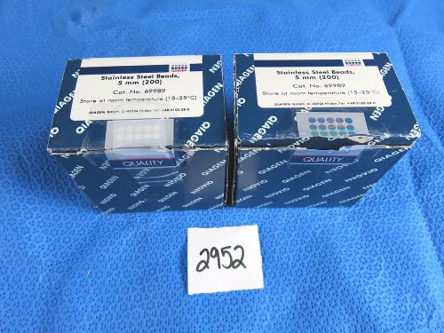 Qiagen 69989 Stainless Steel Beads 5mm  For Tissuelyser (2) Partial Boxes