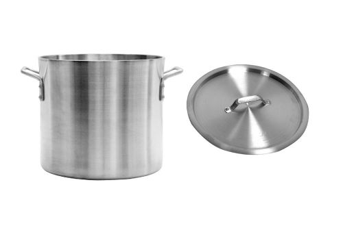 1 set nsf 4mm thick 40 qt commerical aluminum stock pot w/ lid new for sale