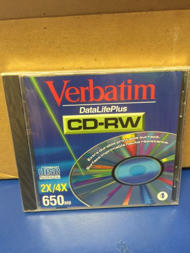 Lot of 17 verbatim cd-rw 650 mb cds / rewritable with cases. for sale