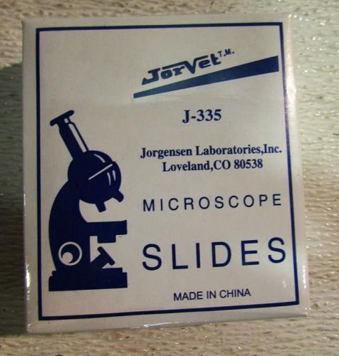 Lot of (50) JorVet J-335 Microscope Slides 72 Pcs Pk