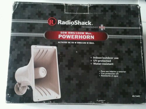 RadioShack 50w RMS/100W Indoor/Outdoor Powerhorn Speaker PA NEW