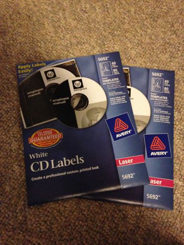 Avery Dennison 5692 CD Label - 2 packs - unopened