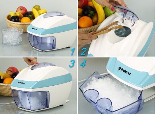 Electric household Ice Crusher automatic industrial Ice Shaver machine ice slush