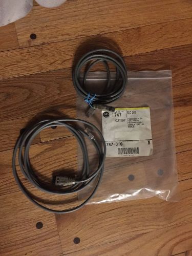 Qty2: AB 1747-C10 SLC500 Prcessor To Pirephiral Programming Comm Cable Used