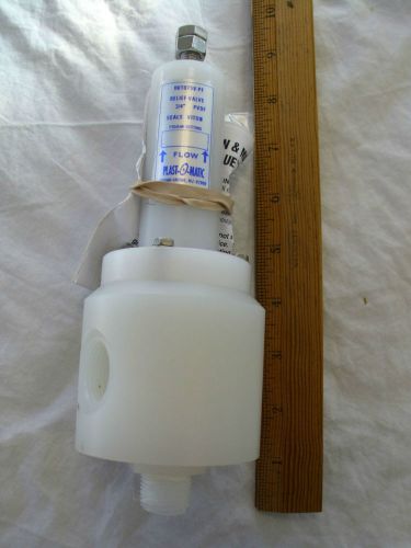 Plastomatic relief valve, 3/4&#034; npt, pvdf body, viton seals for sale
