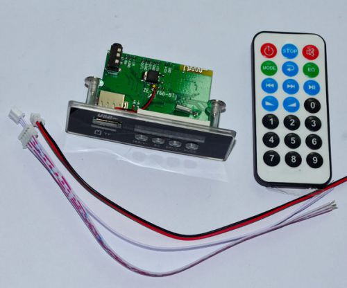Car Handsfree Bluetooth MP3/WMA/WAV decode board with Bluetooth module 12V