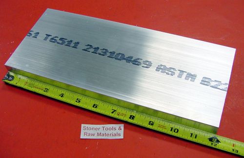 1-1/4&#034; x 6&#034; aluminum 6061 flat bar 12&#034; long solid t6511 1.25&#034; plate mill stock for sale