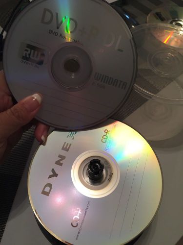 Dynex CD-R 52x/ 80min/ 700mb 100 Discs Plus 5 Rw Dvd-R DL WINDATA 8.5gb