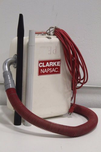 Clarke Napsac Professional Backpack 420 Portable Vacuum w/Hose &amp; Extensions