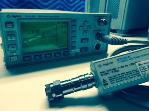 HP Agilent E4419B EPM RF Power Meter w/ E93001B Power Sensor 30dB Attenuator