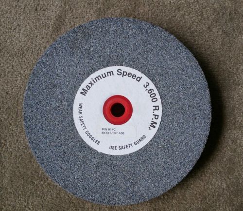 8 Inch Grinding Wheel 8 x 1 x 1-1/4 A36 P/N 814C Surface Made in USA 3600 RPM