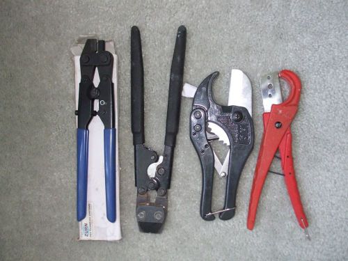 pex tool set,crimper,ring cutter/remover,ratchet cutter &amp; regular cutter