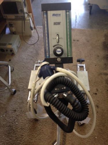 matrx oral surgery nitrous oxide dental flowmeter with hose and cart