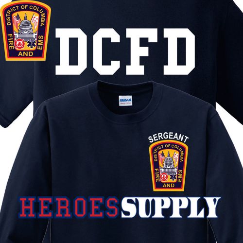 DCFD T-Shirt:  Short Sleeve, Size: 2XLarge, SERGEANT on Left Chest