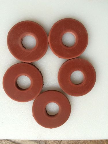 Red rubber sbr washers 1/8&#034; thick 3/4&#034; od x 1/4&#034; id plumbing washers 10 pcs for sale