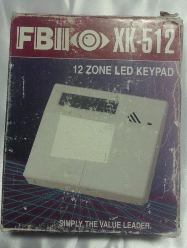Honeywell FBI FBII XK-512 12 Zone LED Keypad for Security Alarm System Pad Panel