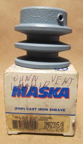 NEW MASKA CAST IRON SHEAVE 2MA23X5/8
