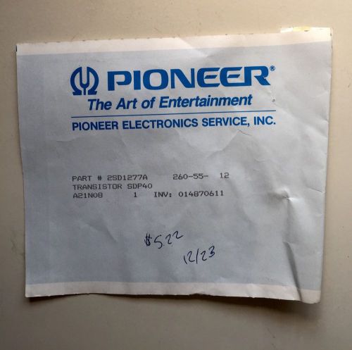 2SD1277A Transistor Pioneer A21N08 TO220F