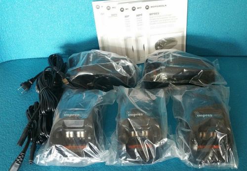 Lot of 5 motorola impres chargers wpln4114ar for sale