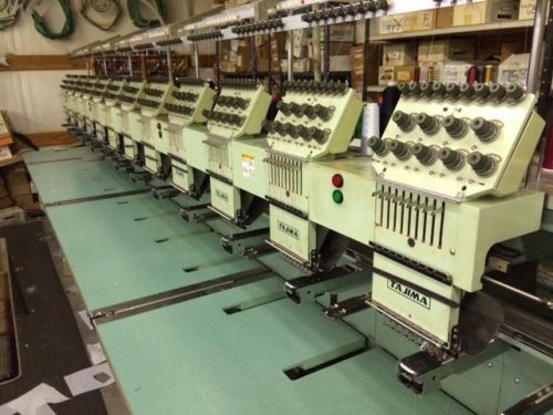 Tajima 12 head / 9 needle industrial embroidery machine - Tajima TME-DC912
