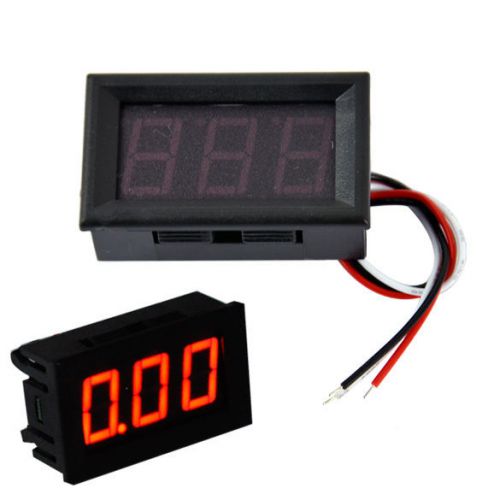 New Fashion Red LED Panel Meter Mini Digital Voltmeter DC 0V To 100V