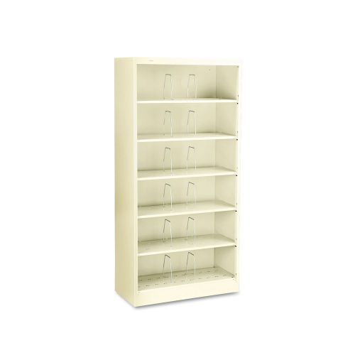 600 Series Open Shelving, 6-Shelf, Steel in Putty legal or light gray AB451908