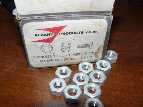 Aluminum Hex Nut 5/16-18  Qty: 100 Albany USA made