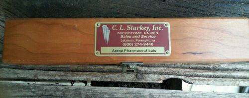 C.L Sturkey Microtome Knife in Wooden Box - Super Sharp!