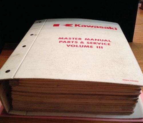 Kawasaki Master Manual Parts And Service Manual