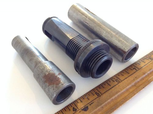 Morse taper #2 adapter sleeve tool holder 1&#034; 3/4&#034; straight shank mt3 collis auto for sale