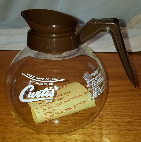 Curtis Glass Coffee DB-12 Brown Bowl Pot, New!