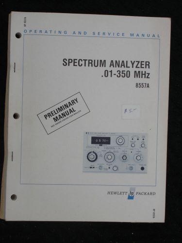 HP 8557A manual