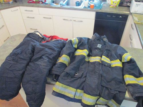 USED FIRE FIGHTER SUIT PANTS COAT VIKING LIFE SAVING CLOTHING GEAR