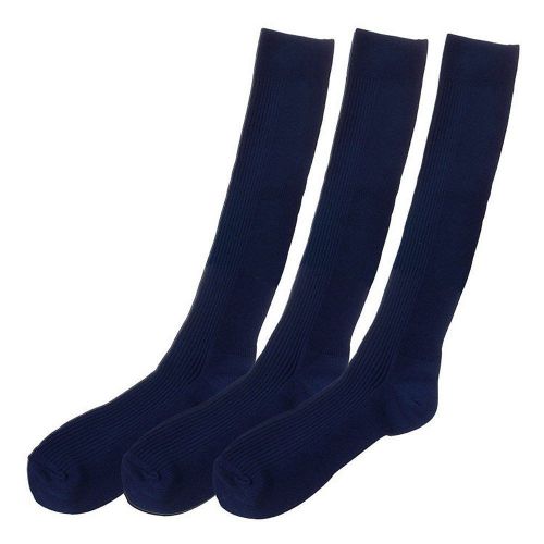 Medical/Nursing Long Nurse Compression Socks, Navy, 3 Count