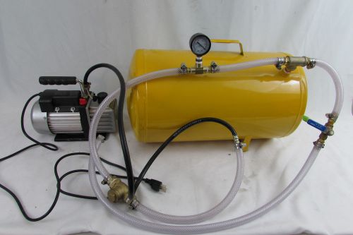 1/6 hp VACUUM PUMP SYSTEM FOR VACUUM FORMING THERMOFORMING 11 GAL TANK