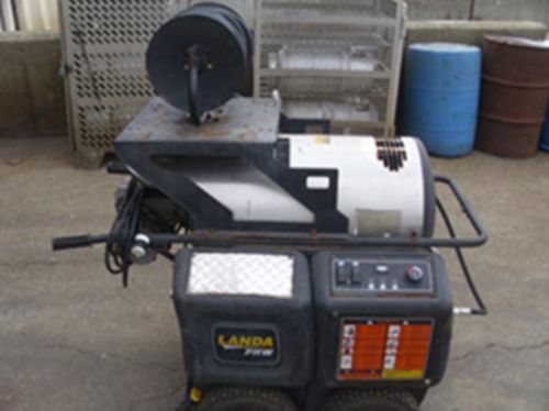 Used landa phw3-1002 hot water 120 volt diesel 2.8gpm @ 1000psi pressure washer for sale