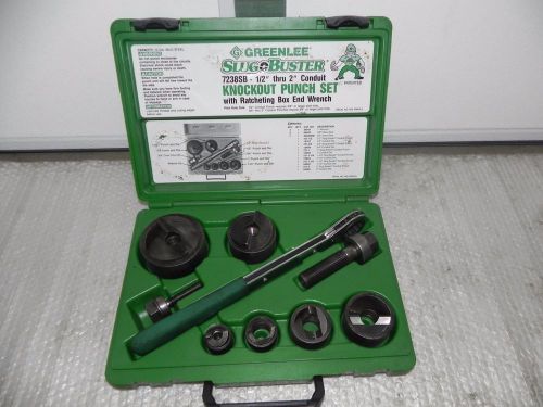 Greenlee 7238sb slug buster 1/2&#034; to 2&#034; conduit size with case. nice for sale