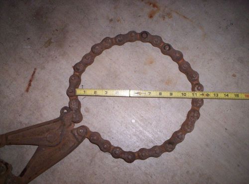 Wheeler mfg corp  large soil pipe cutter chain wrench model #4. usa. for sale
