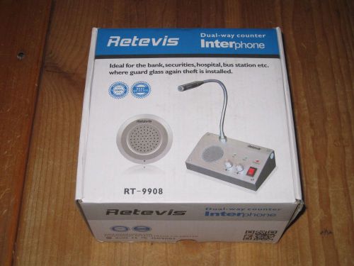 Retevis Dual-Way Counter InterPhone Intercom RT-9908 NEW