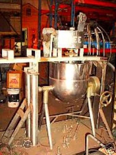 20 gallon DUAL MOTION Stainless Steel STEAM JACKETED TILT KETTLE SWEEP AGITATOR