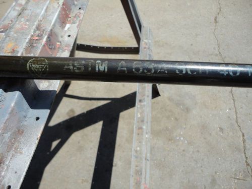 Black iron schedule 40 gas pipe 3/4&#034; by 21 foot long for sale