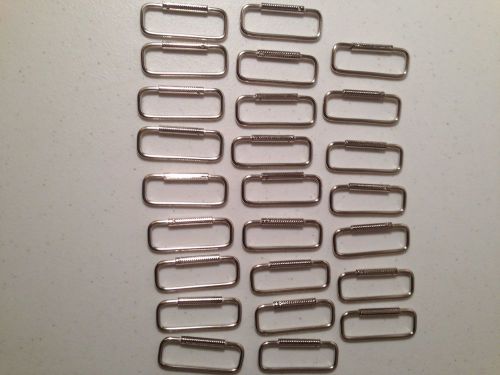 Lot of 25 New Nickel Plated 2&#034; Spring Sleeves Key Chains Crafts USA Seller