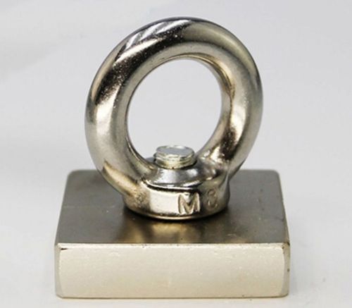 N52 40mm*40mm*10mm Square Neodymium Iron Boron Strong Magnet Ring 22kg #A230