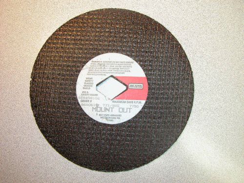 7&#034; BAY STATE ABRASIVE MASONRY CUT WHEEL - 5/8&#034; ARBOR X 1/8&#034; THICK/7750 MAX - NEW