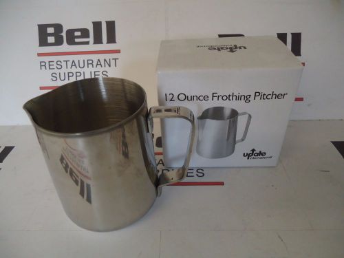 *NEW* UPDATE EP-12 STAINLESS STEEL 12 OZ FROTHING PITCHER - FREE SHIPPING