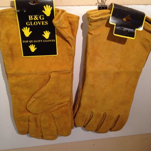 BLOW-OUT SALE!! GOLD Welding Gloves Standard Shoulder Split Cowhide E7670
