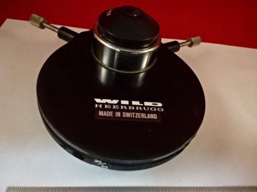 MICROSCOPE PART M20 WILD HEERBRUGG SWISS CONDENSER PHASE AS IS BIN#AD-01