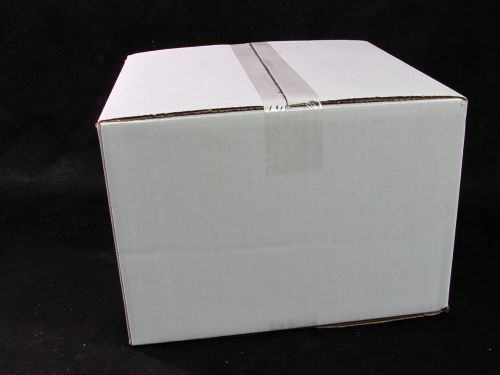 NEW 500ct WHITE PLAIN SINGLE WALL CARDBOARD 12&#034; X 12&#034; X 8&#034; BOX